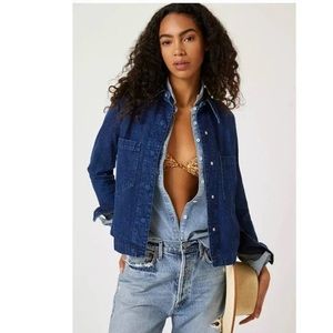 Closed denim shirt jacket, blue, size small